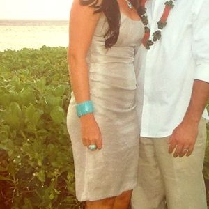 Metallic dress     Suzi chin for mangy boutique